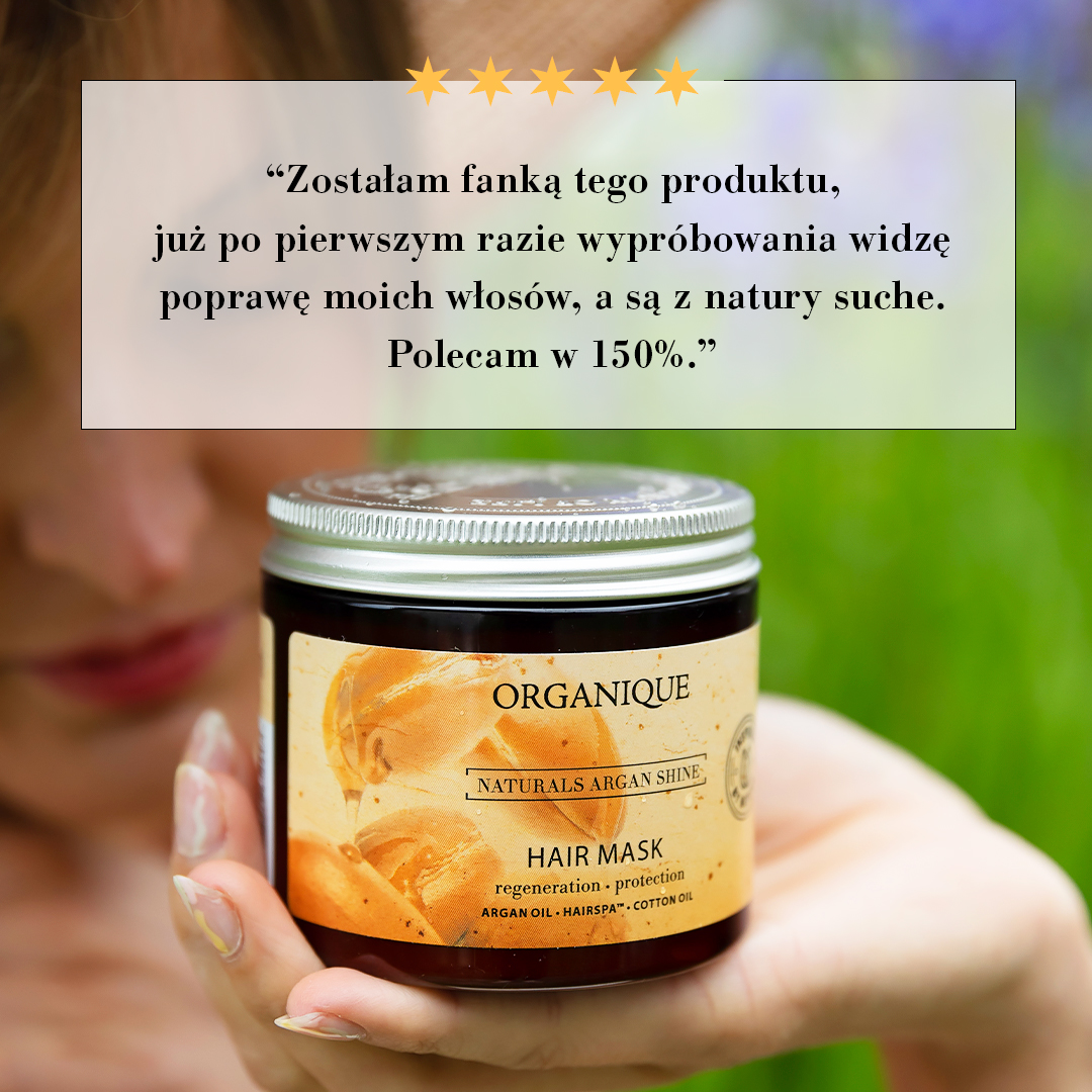 Maska do włosów Argan Shine Organique opinie